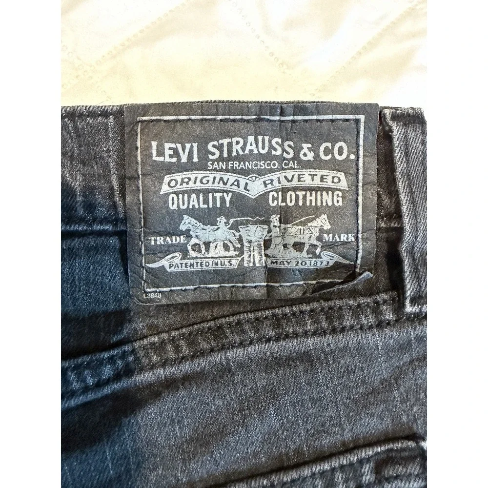 Levis Slim‎ Straight 514 Mens Grey 36X30 Actual 36X29 Stretch Medium Wash